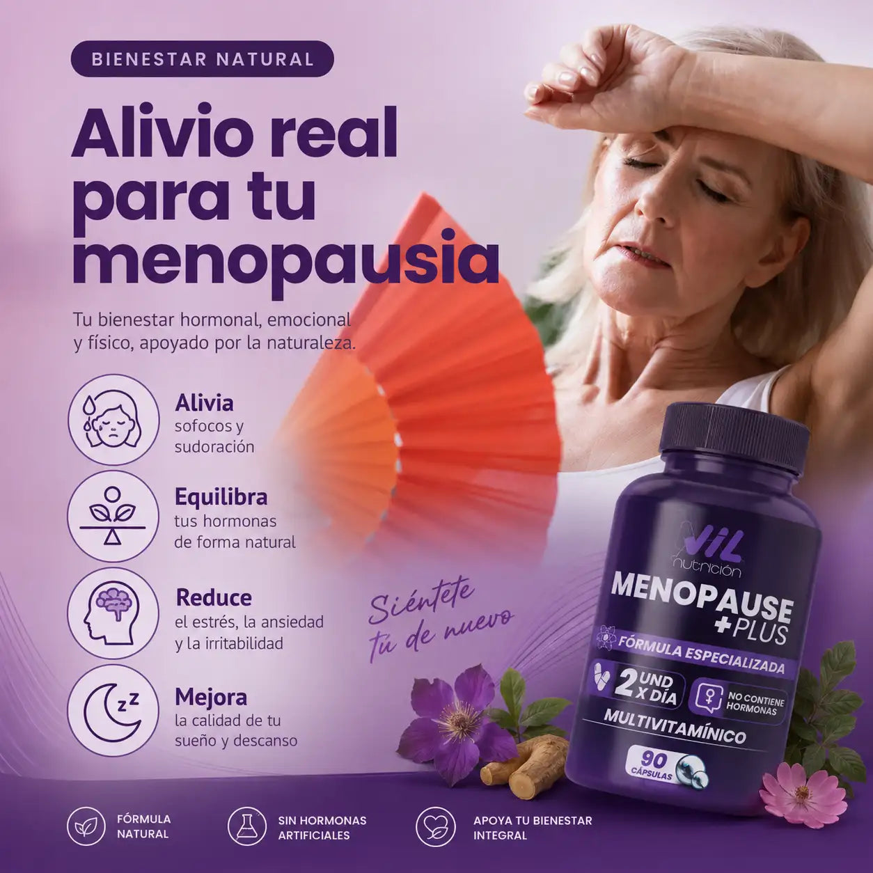 Menopause Plus™- Alivia sofocos y sudores