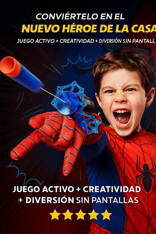 Guante de Spiderman lanza dardos - Hero Pro®
