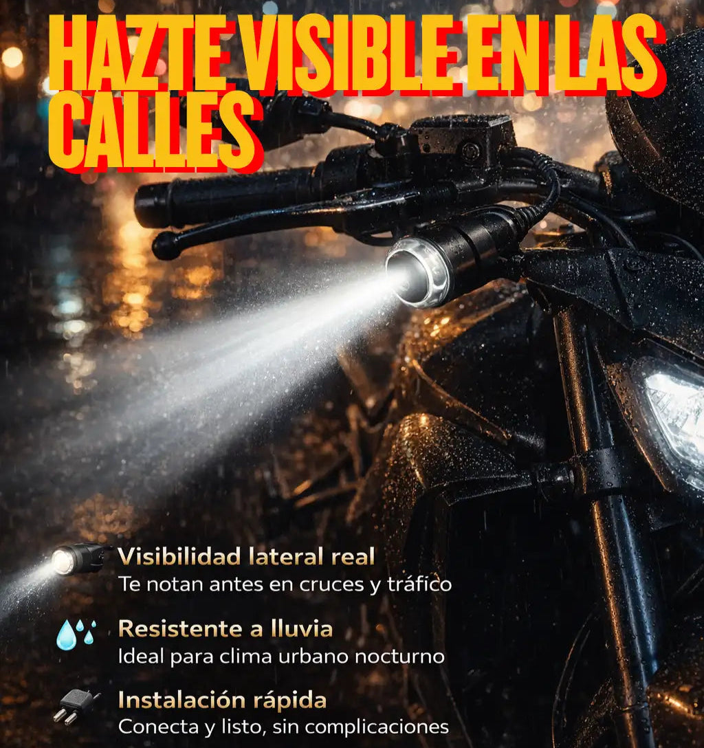 SideGuard Pro™ – Par de Luces LED Neón Doble Color para Motocicleta