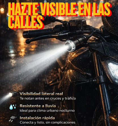 SideGuard Pro™ – Par de Luces LED Neón Doble Color para Motocicleta
