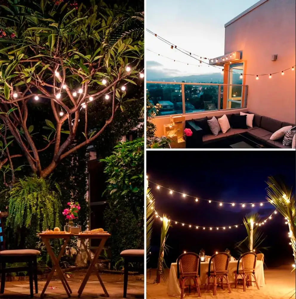 VitaLuz® Guirnaldas LED Solares -Decora e ilumina ¡cero consumo eléctrico!