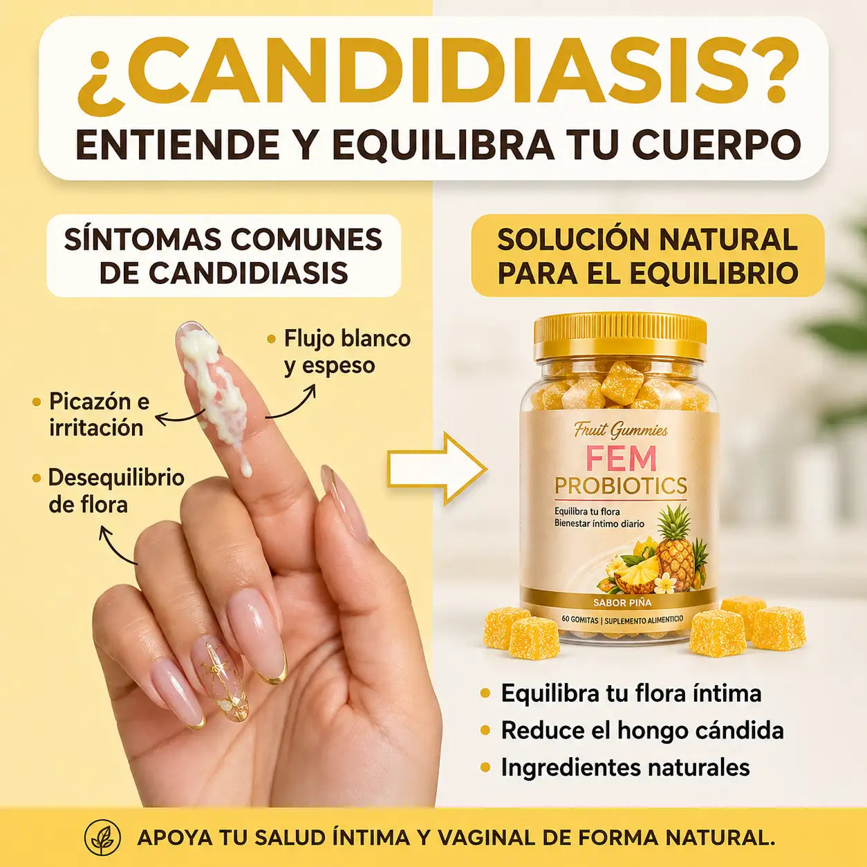 Fem probióticos™-Tu zona V libre de bacterias