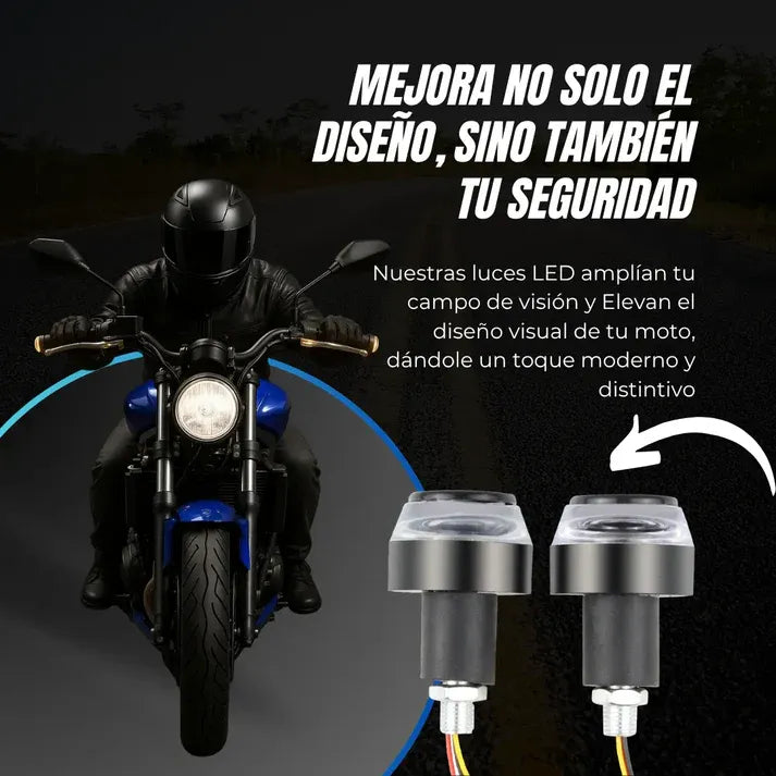 SideGuard Pro™ – Par de Luces LED Neón Doble Color para Motocicleta