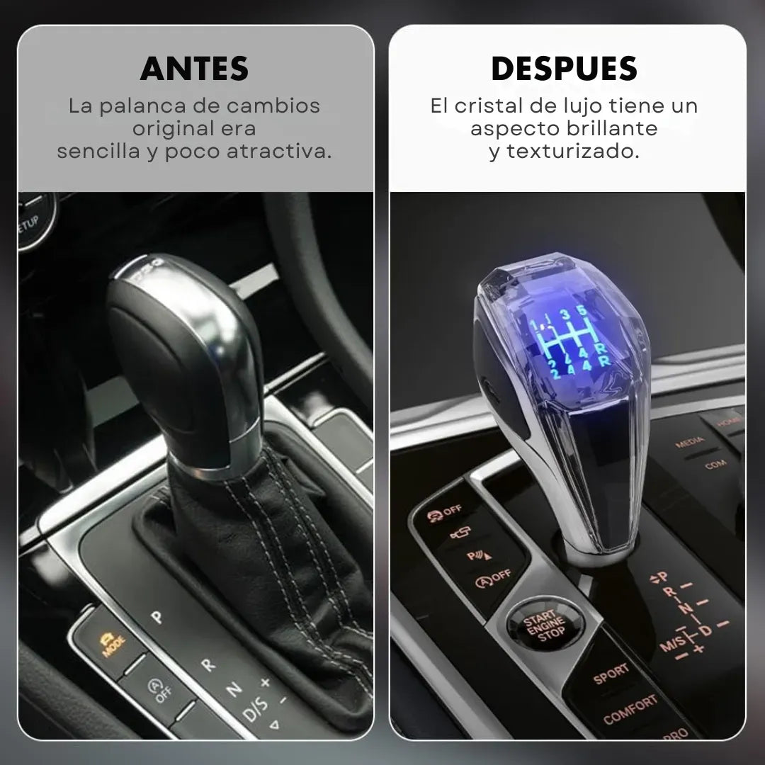 Palanca de cambios Universal con efecto cristal y luz LED — Shift Lite™