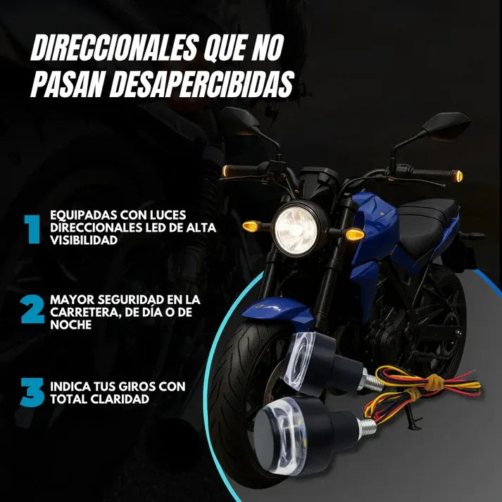 SideGuard Pro™ – Par de Luces LED Neón Doble Color para Motocicleta
