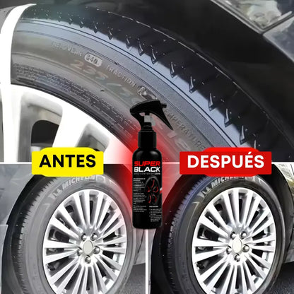 Super Black® Brillador de llantas original -500 ml Protección rayos UV